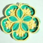 Green Starburst Potholder