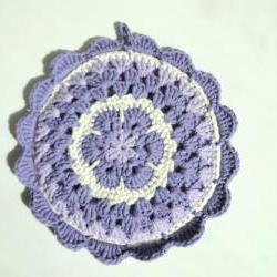 Purple African Flower Potholder